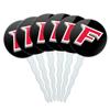 Fairfield University Secondary Logo Cupcake Picks Toppers Decoration Set of 6