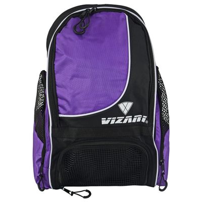 Vizari Solano Soccer Backpack With Ball Compartment and Vented Ball Pocket and Mesh Side Cargo Pockets for Adults and Teens