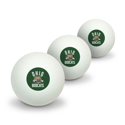 GRAPHICS & MORE Ohio University Bobcats Logo Novelty Table Tennis Ping Pong Ball 3 Pack