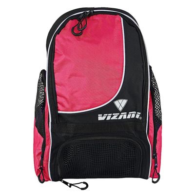 Vizari Solano Soccer Backpack With Ball Compartment and Vented Ball Pocket and Mesh Side Cargo Pockets for Adults and Teens