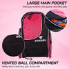 Vizari Solano Soccer Backpack With Ball Compartment and Vented Ball Pocket and Mesh Side Cargo Pockets for Adults and Teens view 4
