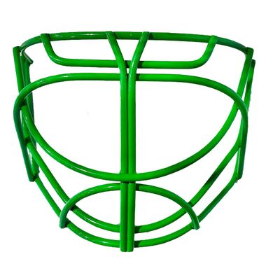 Mix Sports MX10 Pro Cat Eye Hockey Goalie Cage (Non-Certified) for Ice, Inline, Roller, Street & DEK Hockey - Green