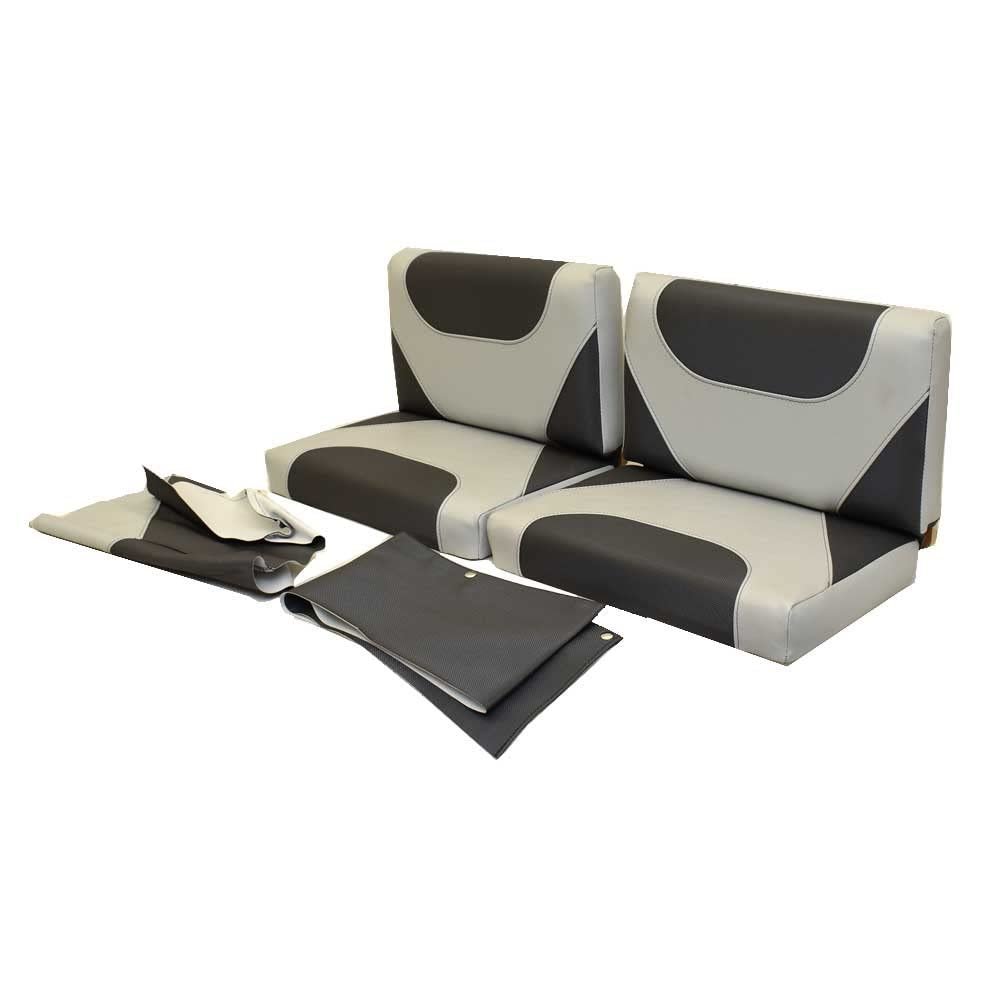 Alumacraft Boat Seat Cushion Set 22140010245 | Charcoal Gray (6 PC)