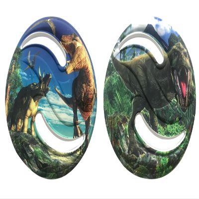Aeromax Dino Saucer Foam Flying Disc 2 Pack (FD-C)