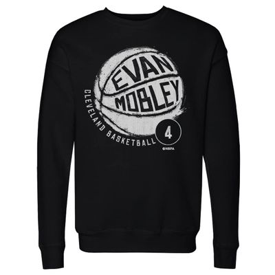 500 LEVEL Evan Mobley Sweatshirt (Crew Sweatshirt, XX-Large, Black) - Evan Mobley Cleveland Basketball WHT
