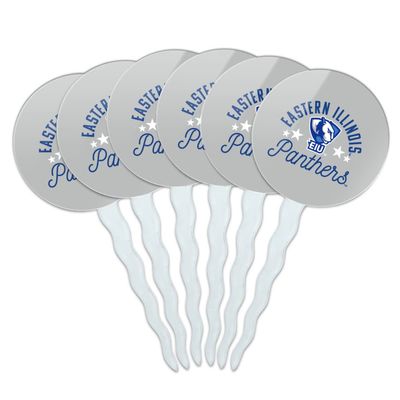 Eastern Illinois University Panthers Cupcake Picks Toppers Decoration Set of 6