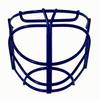 Mix Sports MX10 Pro Cat Eye Hockey Goalie Cage (Non-Certified) for Ice, Inline, Roller, Street & DEK Hockey - Navy view 1