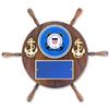 SHOP AWARDS AND GIFTS 13 Inch Ship Wheel Customizable United States US Coast Guard Award Plaque with Medallion, Includes Personalization view 1