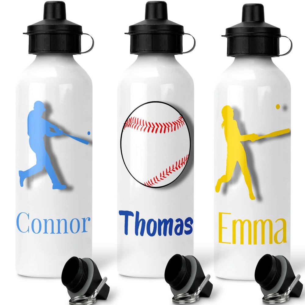 BeNiralu Baseball Gift | Baseball water bottle | Personalized Baseball bottle | Baseball Team Gifts | Baseball Player Gift | Baseball Water bottle