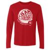 500 LEVEL Bam Adebayo Long Sleeve Tee (Long Sleeve, XX-Large, Red) - Bam Adebayo Miami Basketball WHT view 1