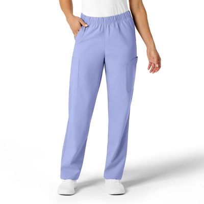 WonderWink Unisex W123 Multi-Cargo Pant, Ceil Blue, 3X S
