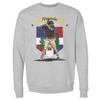 500 LEVEL Fernando Tatis Jr. Sweatshirt (Crew Sweatshirt, XX-Large, Heather Gray) - Fernando Tatis Jr. San Diego Country Flag WHT view 1