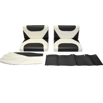 Alumacraft Boat Seat Cushion Set 22140008145 | White Charcoal (6 PC)