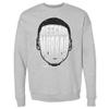 500 LEVEL Keegan Murray Sweatshirt (Crew Sweatshirt, XX-Large, Heather Gray) - Keegan Murray Sacramento Player Silhouette WHT view 1