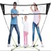 E-Jet Badminton Net Rackets Shuttlecocks Combo Set - Portable & Instant Setup (Backyard Fun, Beach Park Picnic Outdoor Games), Green, 5.1 x 7.8Ft (EOB727402021) view 1