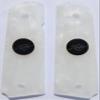 AJAX Grips Ajax Grips - White Pearlite - Fits 1911 Government Full-Size - Kimber Coin Inlay White Pearlite Not solid white view 1