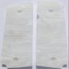 AJAX Grips Grips - White Pearlite - Fits 1911 Government Full-Size - Springfield Armory Coin Inlay (White Pearlite Spring Field Amory) view 2