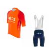 2022 Pro Team INEOS GRENADIER Orange Cycling Jersey Set For Men,Breathable MTB Bike Shirt Bib Short Kits GEL Paddad (XL) view 1