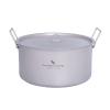 Boundless Voyage 5L Titanium Cooking Pot with Lid & Folding Handle Large Soup Pot for Outdoor Camping Hiking Picnic Home Kitchen Ultralight Cookware Ti2104C view 1
