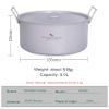 Boundless Voyage 5L Titanium Cooking Pot with Lid & Folding Handle Large Soup Pot for Outdoor Camping Hiking Picnic Home Kitchen Ultralight Cookware Ti2104C view 2