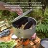Boundless Voyage 5L Titanium Cooking Pot with Lid & Folding Handle Large Soup Pot for Outdoor Camping Hiking Picnic Home Kitchen Ultralight Cookware Ti2104C view 3