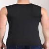 Hansber Men's Sleeveless Workout Shirt V-Neck Slim Fit Athletic Tank Top Undershirt Running Bodybuilding Muscle Shirts Black 3X-Large view 3