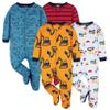 Onesies Brand Baby Boys 4-Pack Sleep 'N Plays Footies, Truck, 0-3 Months view 1