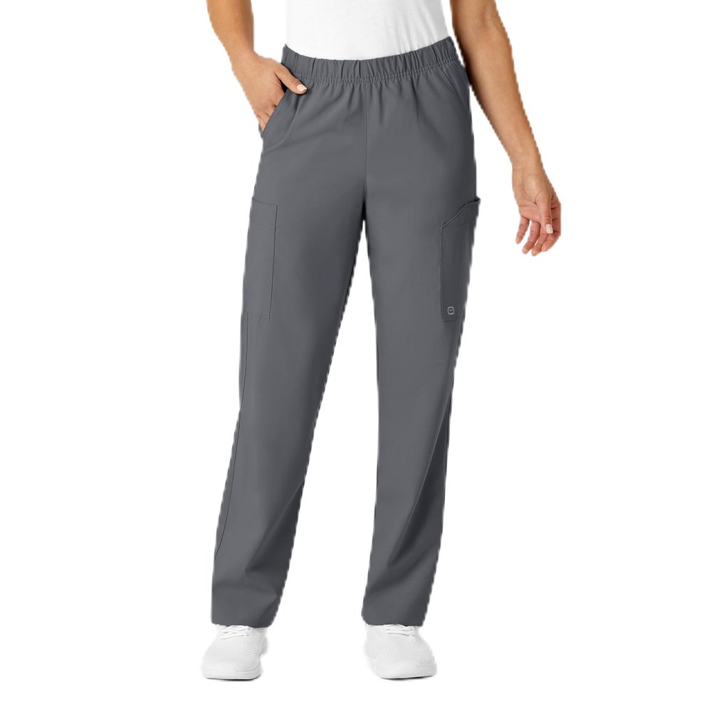 WonderWink Unisex W123 Multi-Cargo Pant, Pewter, L S