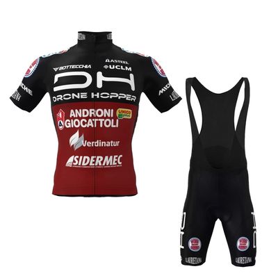 2022 Pro Team Androni Cycling Jersey Set For Men,Breathable MTB Bike Shirt Bib Short Kits GEL Paddad (4XL)