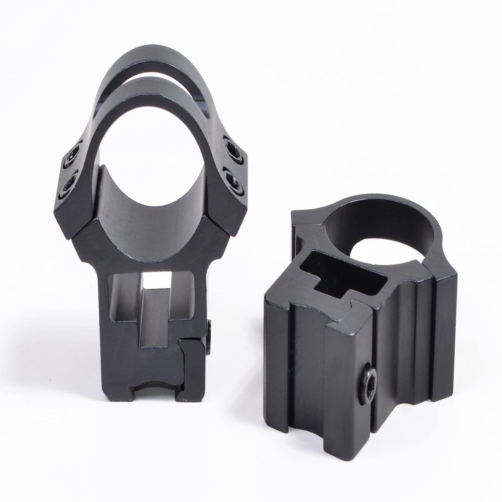 1 Inch Tall Height Scope Ring Set for PCP 10/22 597 3/8 Inch Dovetail Rail Grooved Receiver Base
