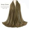 JYLZWXZC Army Green Turban Head Wraps for Black Women Hair Wraps Stretch Soft Jersey Hijab Scarf Headwraps Headband view 2