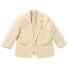 YOOJIA 5Pcs Baby Kids Boys Tuxedo Set Wedding Suits Formal Clothes Outfits Blazer Suit Page Boy Baptism Outfits Khaki 1-2 Years view 4