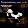 3 Pairs Retractable Halloween Vampire Fangs, Not Scratch The Gums, Horrifying Vampire Fangs Teeth, Fake Teeth Cosplay, Vampire Fangs Fake Teeth, Retractable Braces, Horrifying Vampire Teeth view 2