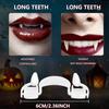 3 Pairs Retractable Halloween Vampire Fangs, Not Scratch The Gums, Horrifying Vampire Fangs Teeth, Fake Teeth Cosplay, Vampire Fangs Fake Teeth, Retractable Braces, Horrifying Vampire Teeth view 4