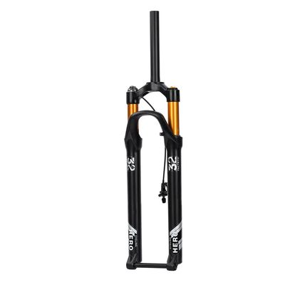Jejy Bike Fork Suspension 27.5/29 Inch 15x110mm Axle 1-1/8" Tapered MTB Air Remote Lockout Shocks Air Fork Bicycle Accessories (Color : Straight, Size : 27.5inch)