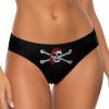 Jolly Roger Pirate Skull Women's G-Strings Sexy T-Back Thong Bikini Brief Panties Underwear S view 1