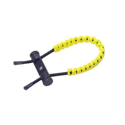 ZSHJGJR Archery Bow Wrist Sling Braided Archery Adjustable Bow Strap Wrist Sling for Compound Bow Hunting Shooting Accessories (Yellow)