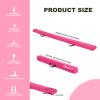 FBSPORT 8ft Balance Beam Folding Gymnastics Beam Foam Balance Floor Beam Equipment for Kids Adults, Suede Cover Anti Slip Base with Carry Bag for Home School Gym Training, Pink view 3