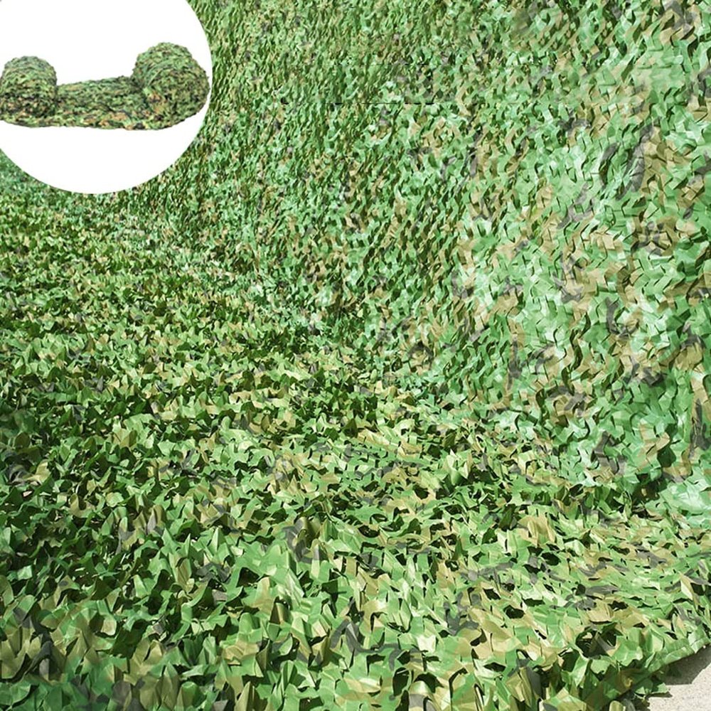 LGLFDJ Military Camouflage Netting, with Nylon Mesh Backing, Large Bulk Roll Camo Netting, Camo Photography Background Decoration Net, for Camping, Outdoor (Size : 7X12m(23ft X 40ft))