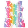 EQSJIU Girls Gymnastics Leotards Size 9-10 Years Unicorn Rainbow Stripe Stars Shiny Sparkle Tumbling Outfits Gym Class Practice view 2