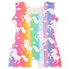 EQSJIU Gymnastics Leotards For Girls Unicorn Rainbow Stripe Stars Toddler Tumbling Outfits For Girls 1t 2t 1-2t view 3