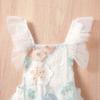 AWIBMK Newborn Baby 1st Birthday Girl Outfit Cake Smash Romper Dress Infant Lace Boho Rainbow First Dresses Mini Tutu Skirt Headband One Year Old Photoshoot White Embroidery Floral 3-6 Months view 4