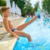 Prsca Kids Swim Fins,Short Youth Fins Swimming Flippers,Swim Training Fins for Lap Swimming,for Children Girls Boys Beginners view 3