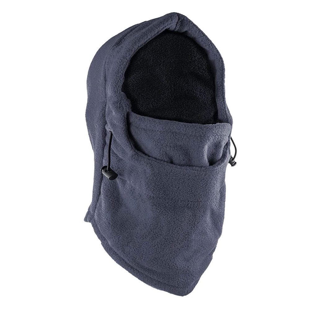 Fleece Windproof Ski Face Mask Balaclavas Hood (Dark Gray)