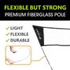 E-Jet Badminton Net, Portable & Instant Setup (Tool Free Assembly) - Backyard Fun, Beach Park Picnic Outdoor Games, Green, 5.1 x 7.8Ft (EOB726402021) view 4