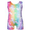 EQSJIU Leotard For Girls Gymnastics Unicorn Rainbow Stripe Stars Shiny Sparkle Toddler Gymnastics Leotard 2t 3t 2-3t view 1