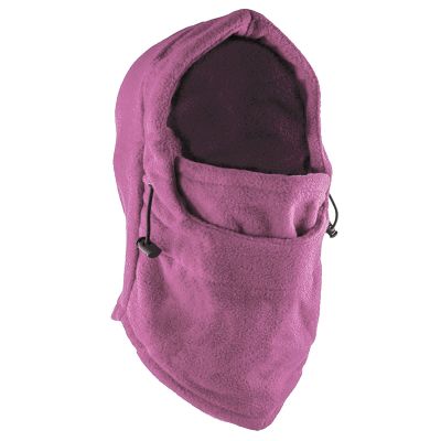 Fleece Windproof Ski Face Mask Balaclavas Hood (Pink), Medium-Large