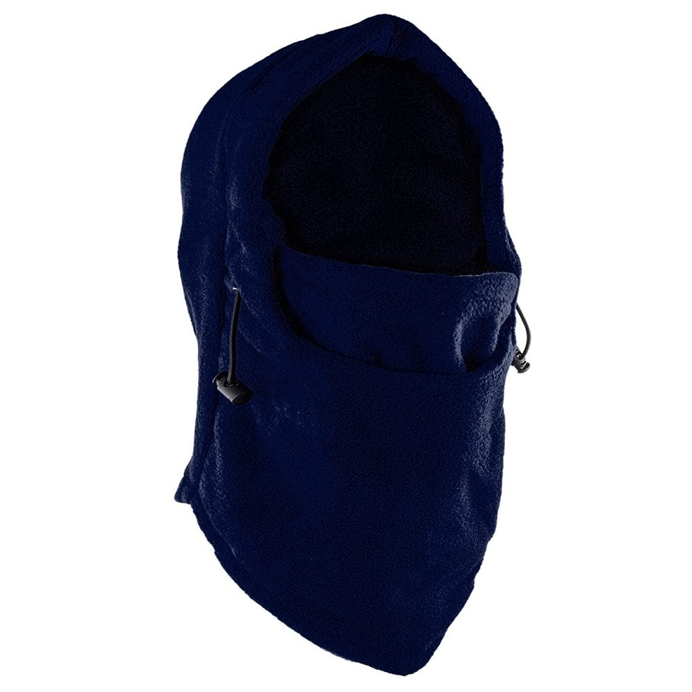 Fleece Windproof Ski Face Mask Balaclavas Hood (Navy Blue)