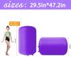 GBVUGY Air Tumbling Mat Tumble Track With Electric PumpInflatable Gymnastics Barrel Roller for Home Use,Gym Training,Cheer leading,Yoga (purple-29.5inch*47.3inch) view 4