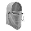 Fleece Windproof Ski Face Mask Balaclavas Hood (Light Gray) view 2